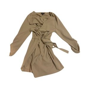Tie Waist Mini Dress.